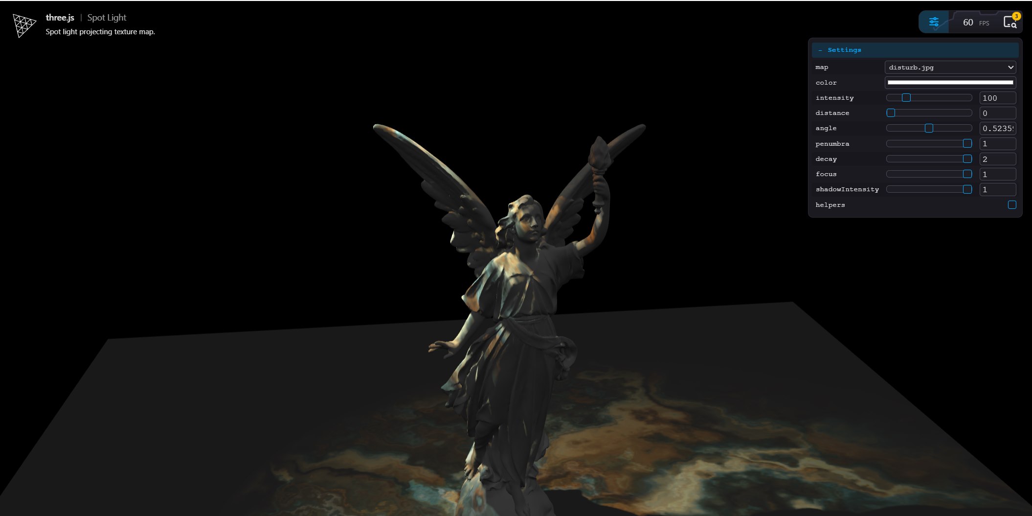 LitheView 运行 Three.js 3D 光照场景